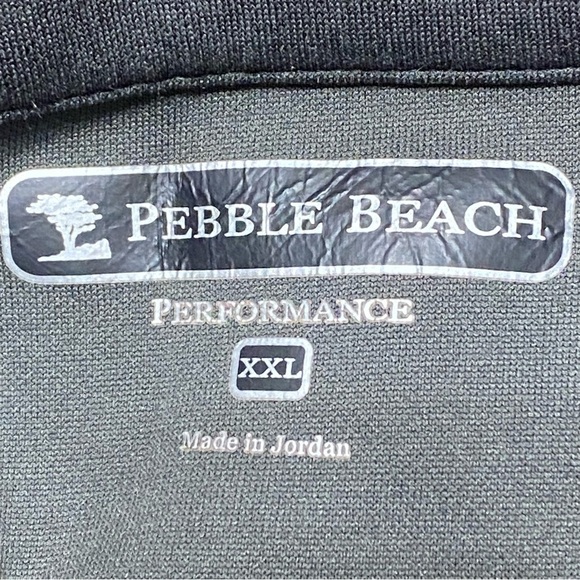Pebble Beach Charcoal Gray Quarter Zip Golf Pullover Jacket XXL - Picture 4 of 6